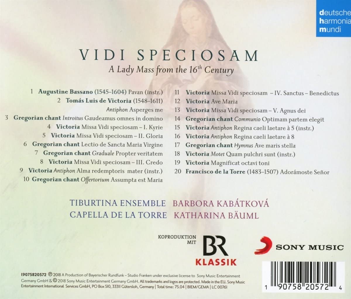 Vidi Speciosam. A Lady Mass From The 16th Century | Tiburtina Ensemble, Barbora Kabatkova, Capella De La Torre, Katharina Bauml