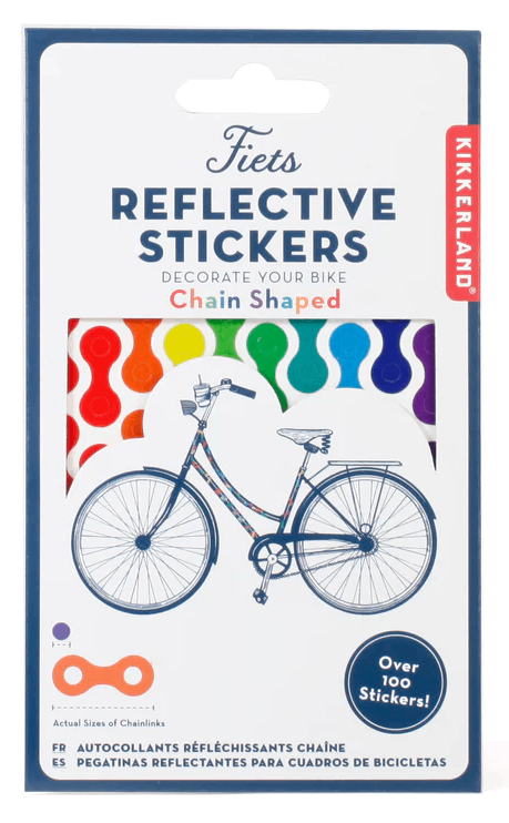 Stickere bicicleta - Rainbow Chain Reflect | Kikkerland - 2 | YEO