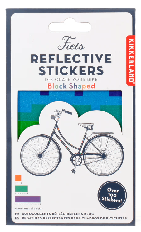 Stickere bicicleta - Rainbow Blocks Reflect | Kikkerland - 2 | YEO