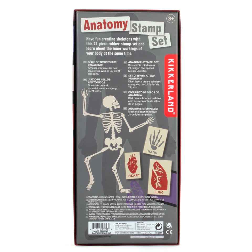 Set stampile - Anatomy Stamp Set | Kikkerland - 1 | YEO