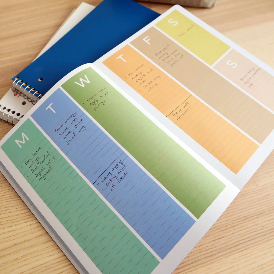 Planner saptamanal - Undated Weekly Planner | Kikkerland - 2 | YEO