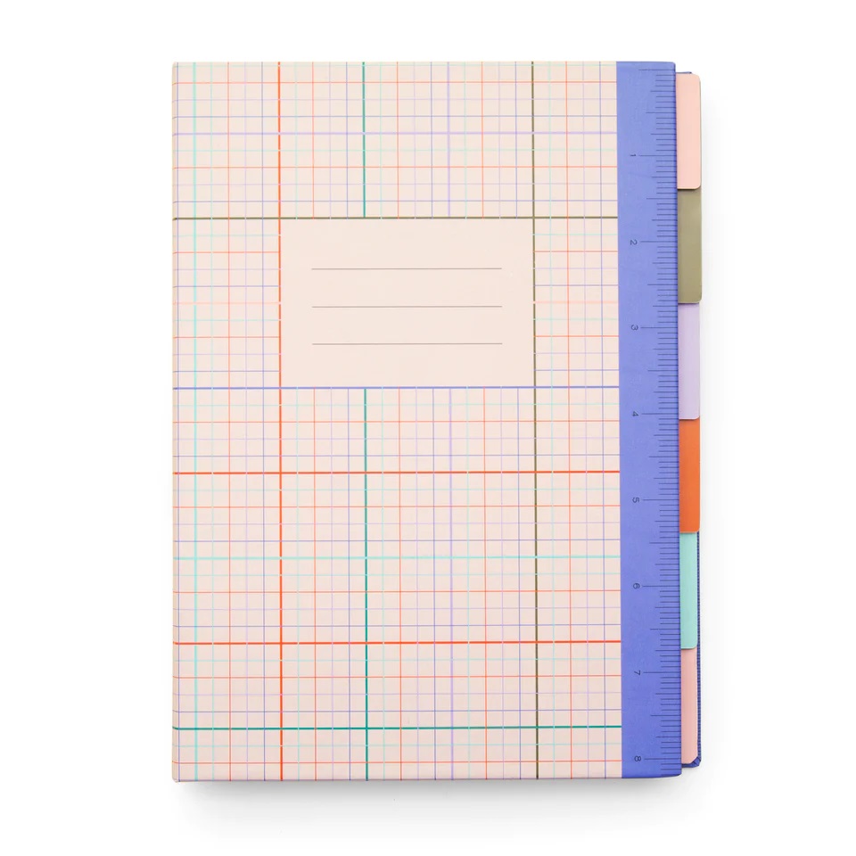 Carnet - Divider Notebook with Ruler | Kikkerland - 3 | YEO