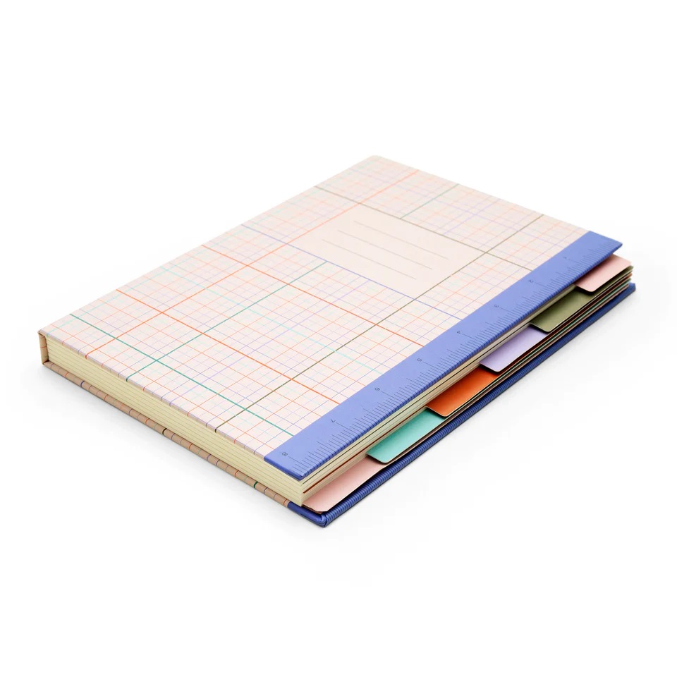 Carnet - Divider Notebook with Ruler | Kikkerland