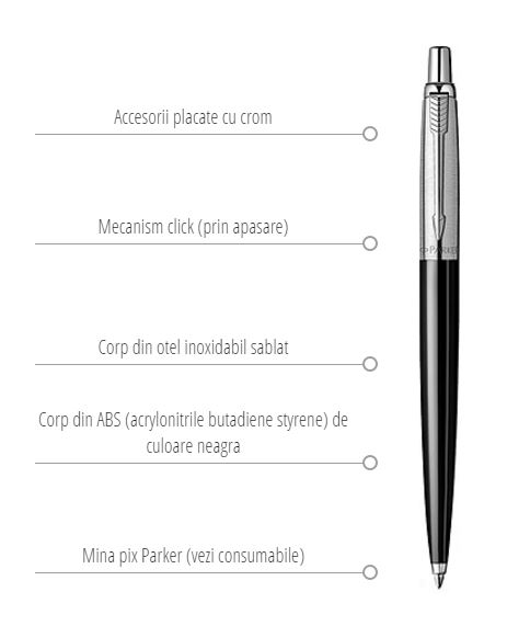 Parker Pix Jotter Special negru | Parker - 1 | YEO