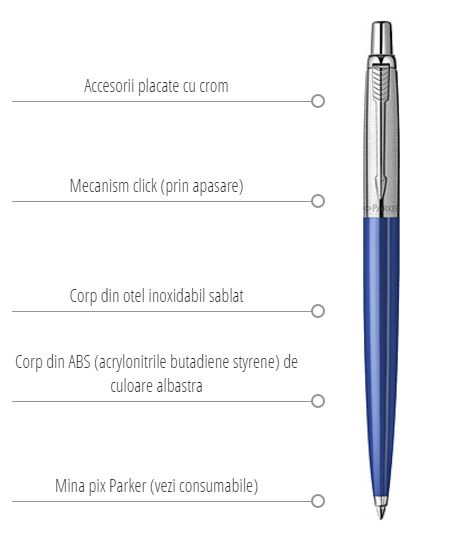 Parker Pix Jotter albastru | Parker - 1 | YEO