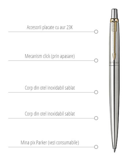 Pix Jotter Chrome Gold GT | Parker - 1 | YEO