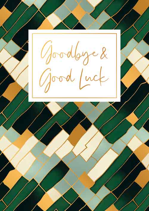 Felicitare - Gold Rush - Goodbye and Good Luck | Artige