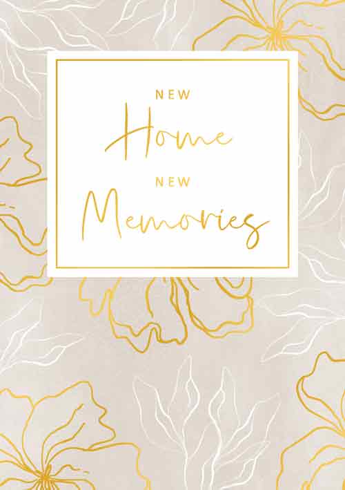 Felicitare - Gold Rush - New Home New Memories | Artige