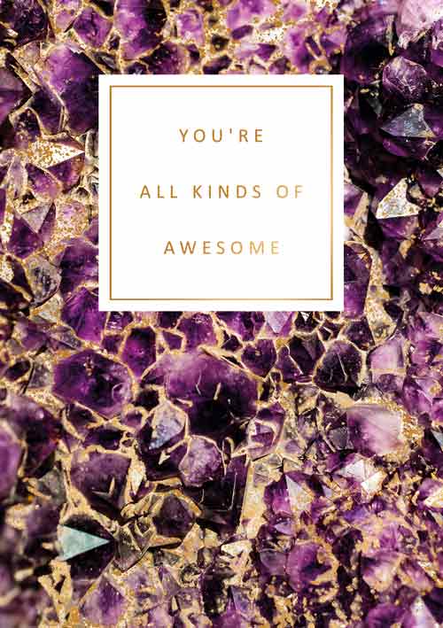 Felicitare - Gold Rush - You're All Kinds of Awesome | Artige