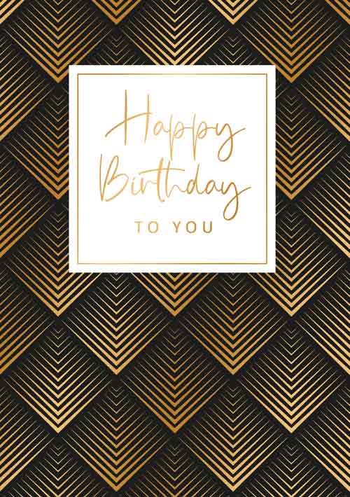 Felicitare - Gold Rush - Happy Birthday to You | Artige