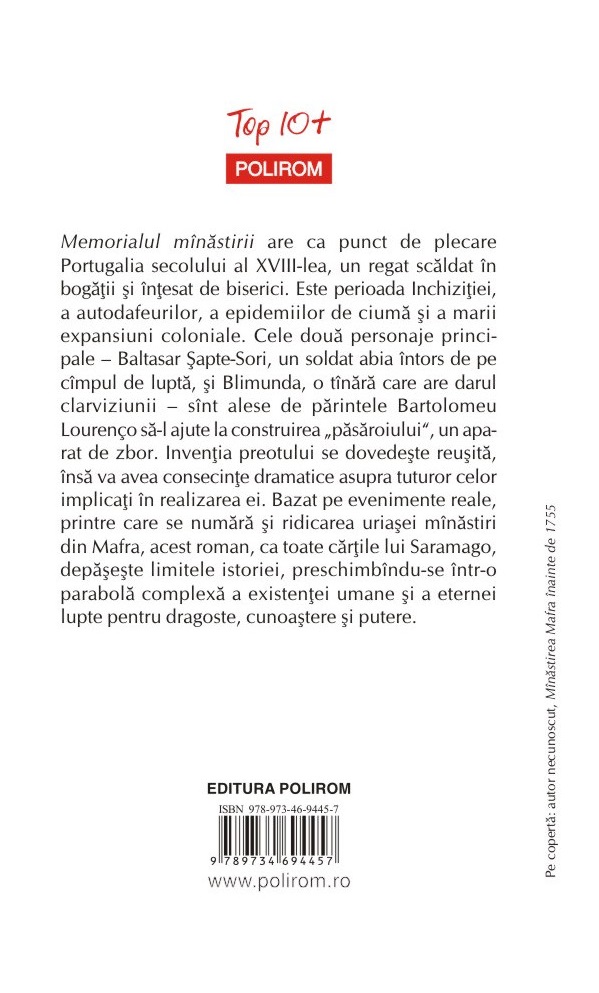 Memorialul manastirii | Jose Saramago