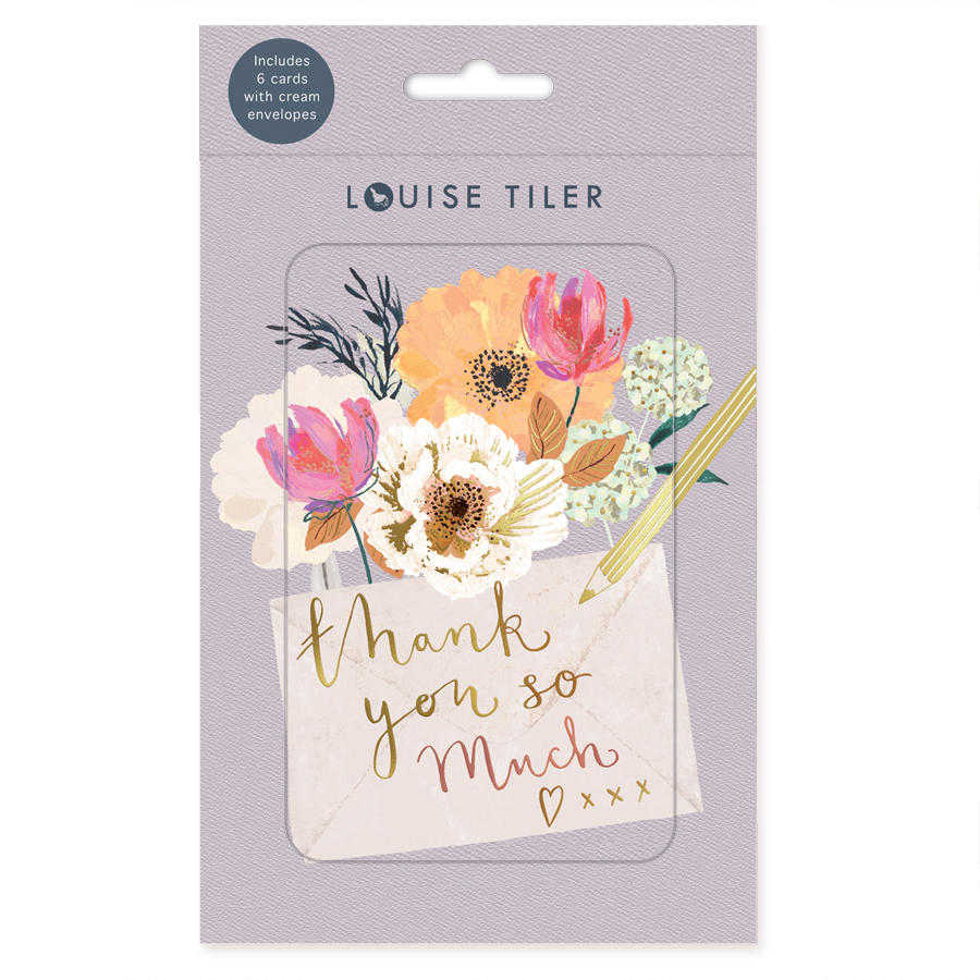 Set 6 mini felicitari - Thank You Box | Louise Tiler Designs