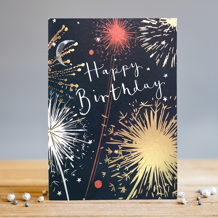 Felicitare - Birthday Fireworks | Louise Tiler Designs