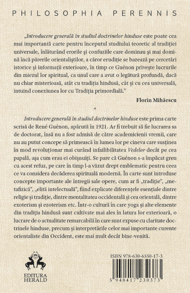 Introducere generala in studiul doctrinelor hinduse | Rene Guenon