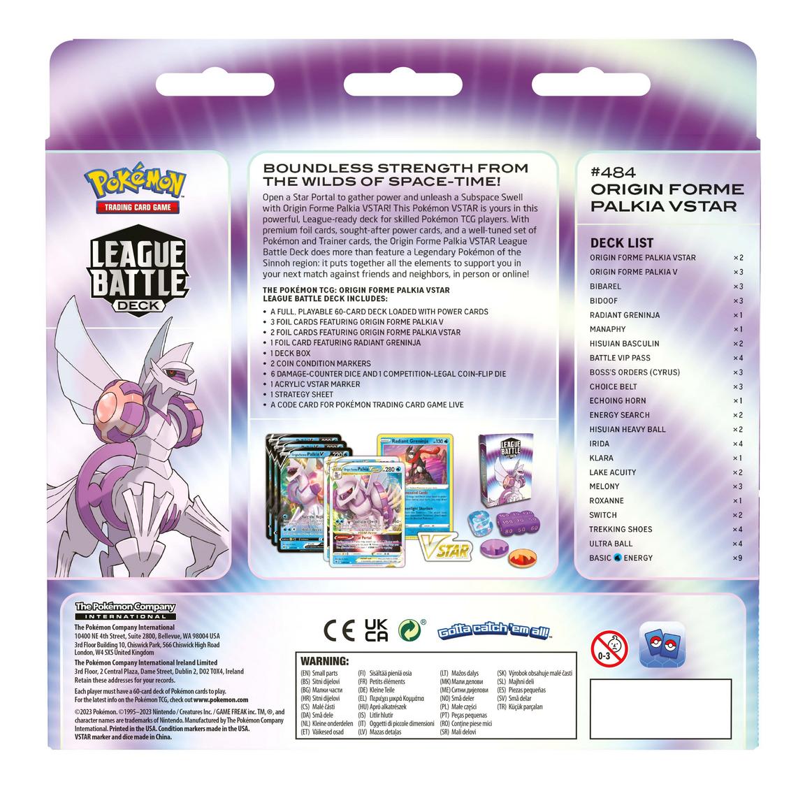 Joc de carti - Pokemon TCG: Origin Forme Palkia VSTAR League Battle Deck | The Pokemon Company - 2 | YEO