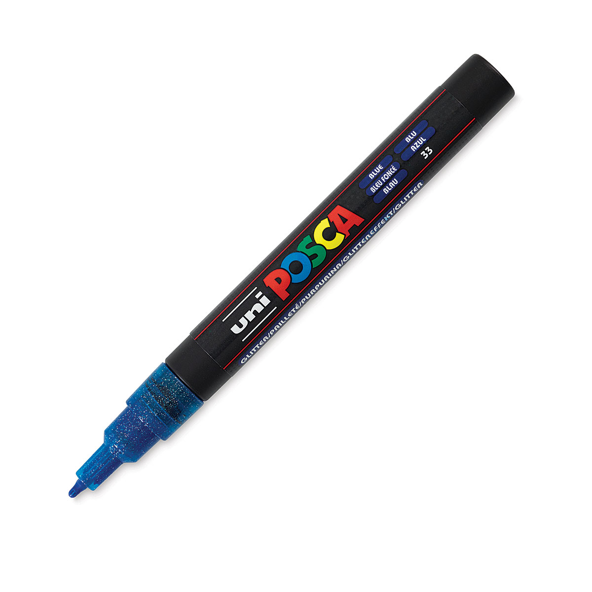 Marker - Posca PC-3M - Glitter Blue | Uni - 1 | YEO