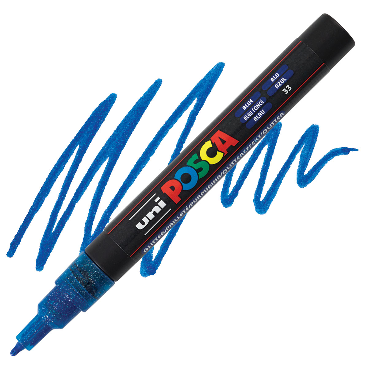 Marker - Posca PC-3M - Glitter Blue | Uni