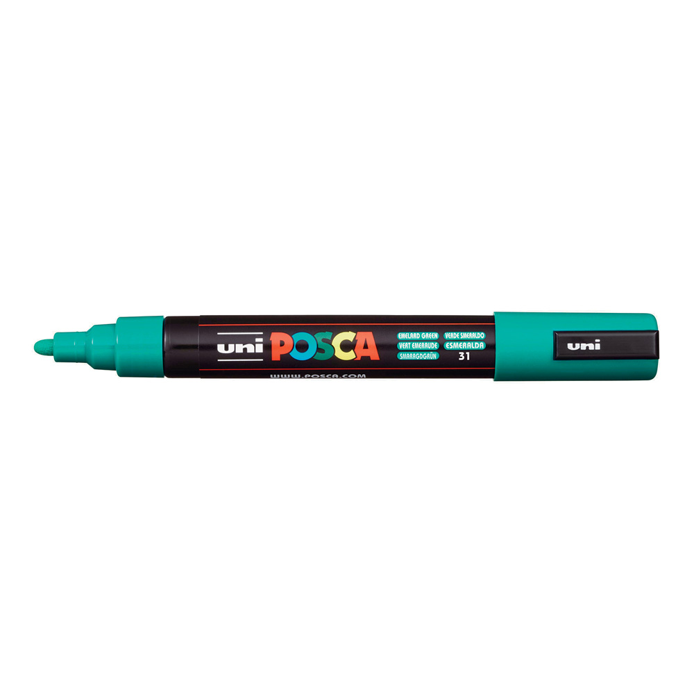 Marker - Posca PC-5M - Verde smarald | Uni