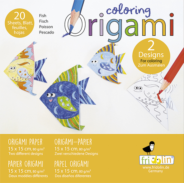 Set origami - Coloring Origami - Fish | Fridolin - 3 | YEO