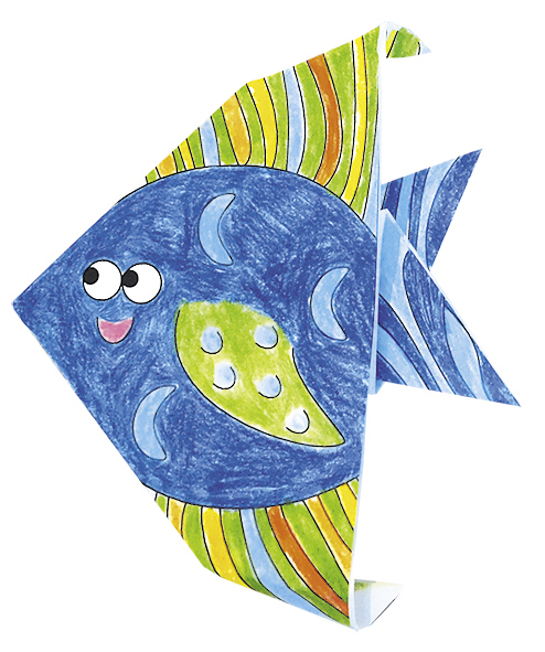 Set origami - Coloring Origami - Fish | Fridolin