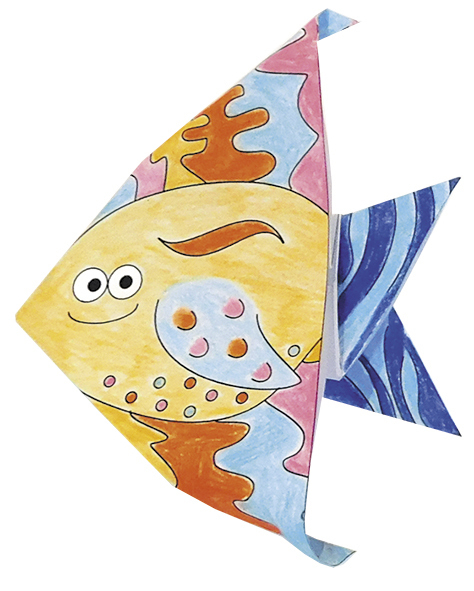 Set origami - Coloring Origami - Fish | Fridolin - 1 | YEO