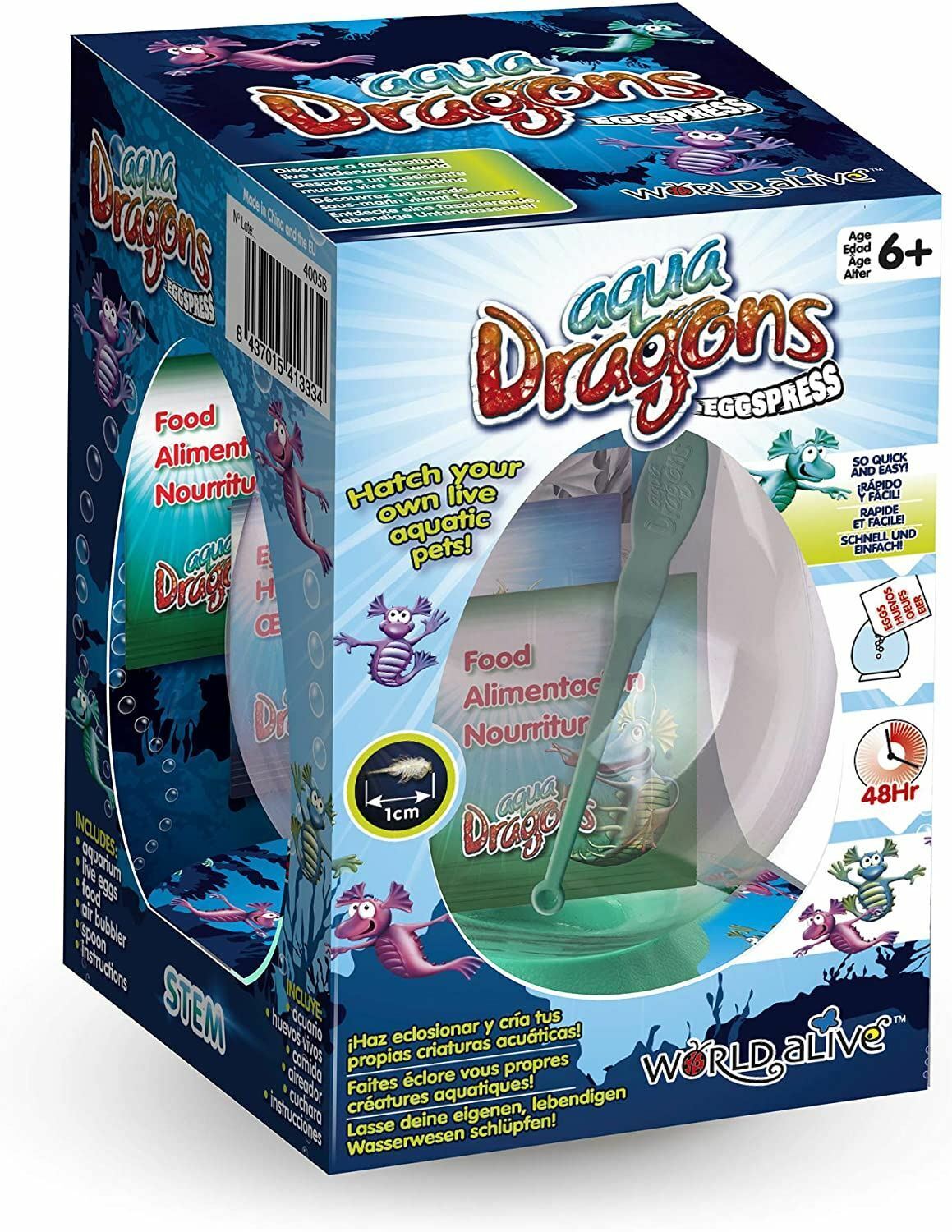 Set educativ - Aqua Dragons - Habitat Jurassic Time Travel - mai multe culori | World Alive - 3 | YEO