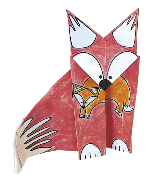 Set origami - Coloring Origami - Foxes | Fridolin