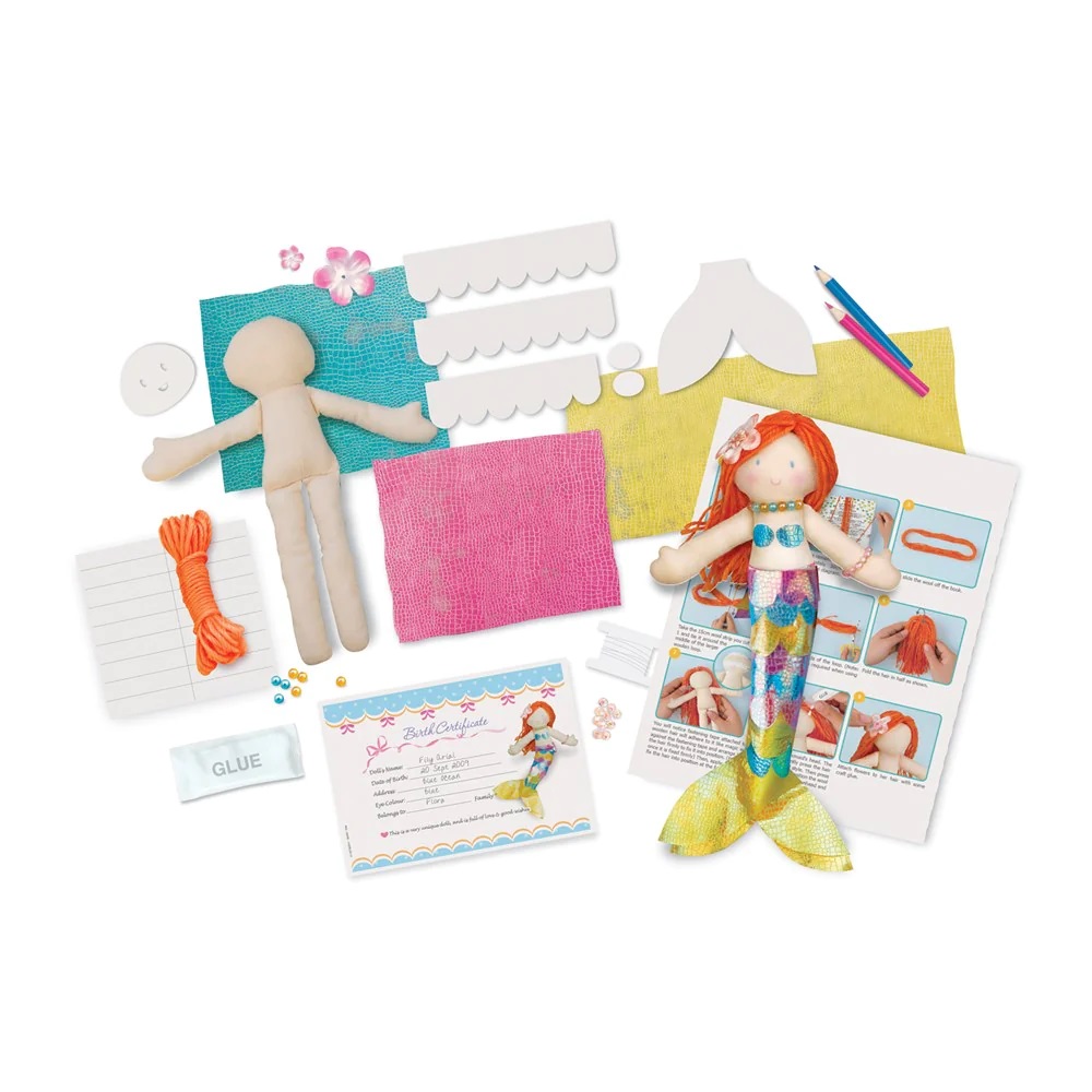 Kit creativ - Realizeaza propria papusa - Sirena | 4M