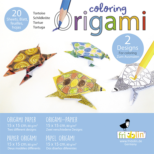 Set origami - Coloring Origami - Turtles | Fridolin - 3 | YEO