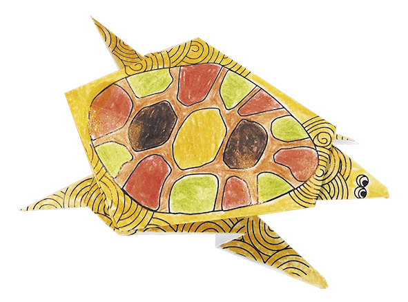 Set origami - Coloring Origami - Turtles | Fridolin