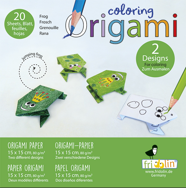 Set origami - Coloring Origami - Frogs | Fridolin - 2 | YEO