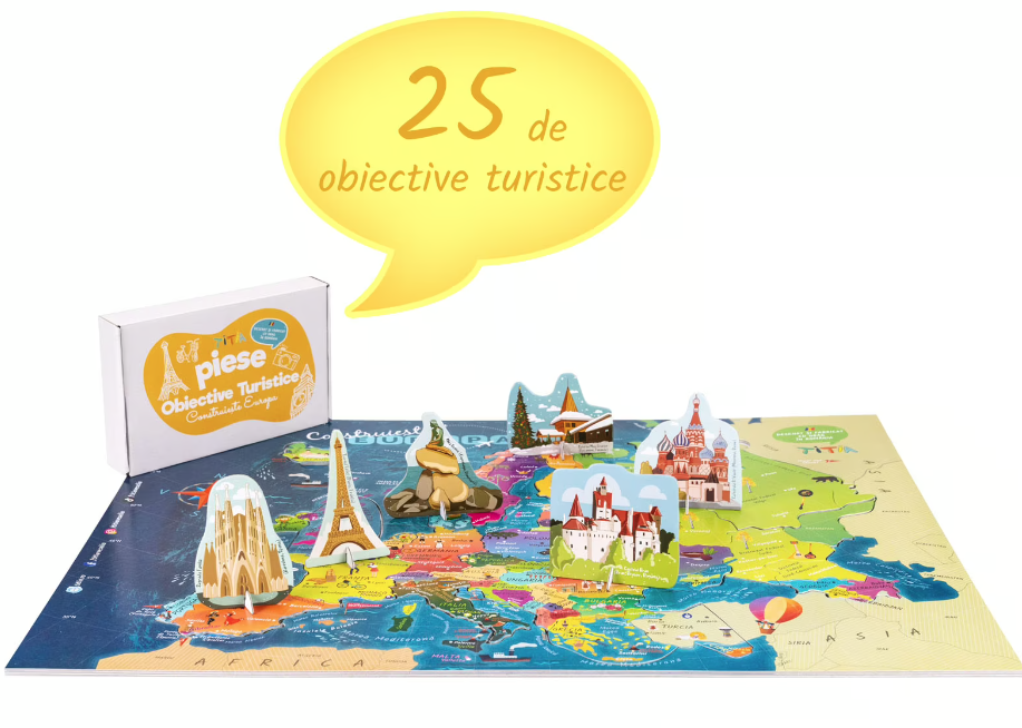 Puzzle 173 piese - Construieste Europa | Titia - 3