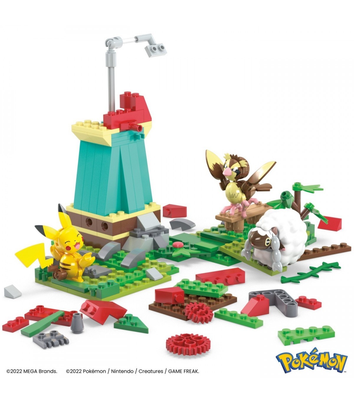 Set de constructie - Pokemon Mega - Moara de vant de la tara | Pokemon - 1 | YEO