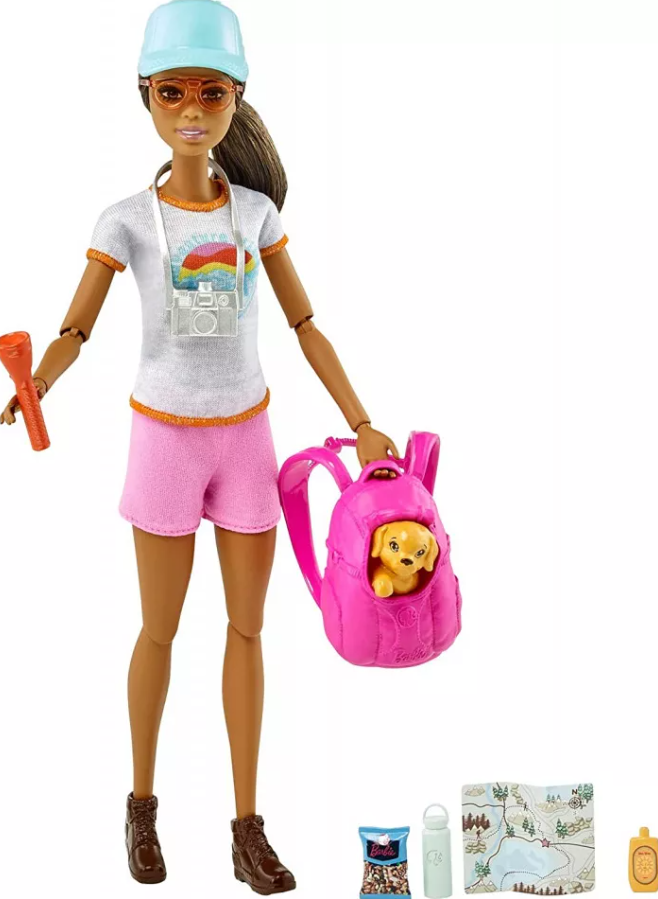 Set de joaca - Barbie in drumetie cu accesorii | Mattel