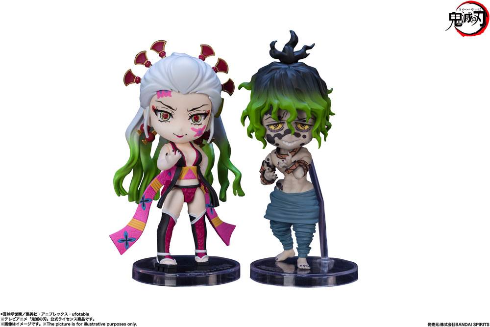 Set 2 figurine - Demon Slayer - Kimetsu No Yaiba - Daki and Gyutaro 9 Cm | Bandai