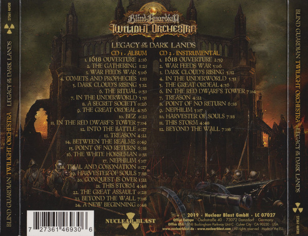 Legacy Of The Dark Lands | Blind Guardian Twilight Orchestra - 2 | YEO