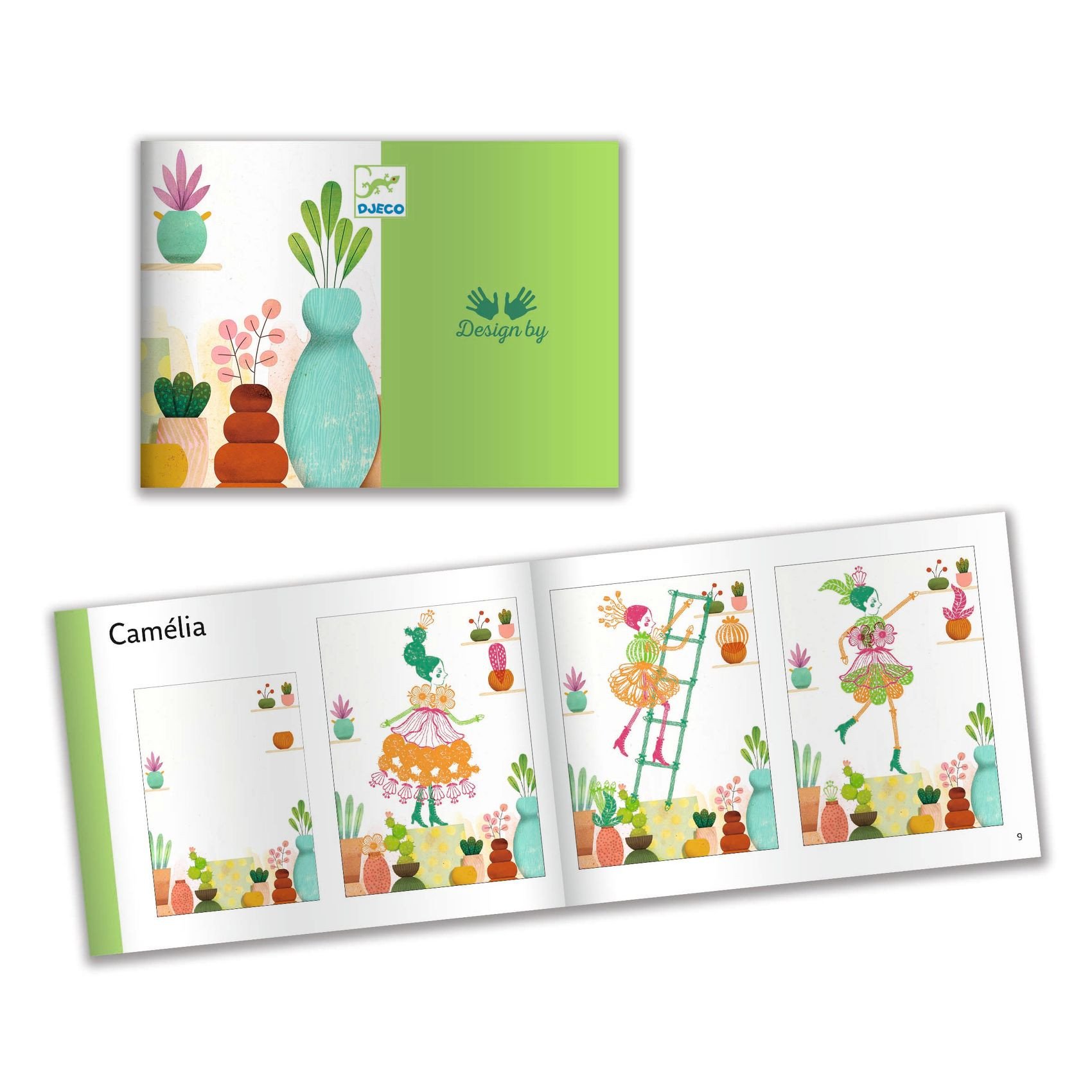 Kit creativ - Flower Girls | Djeco - 3 | YEO