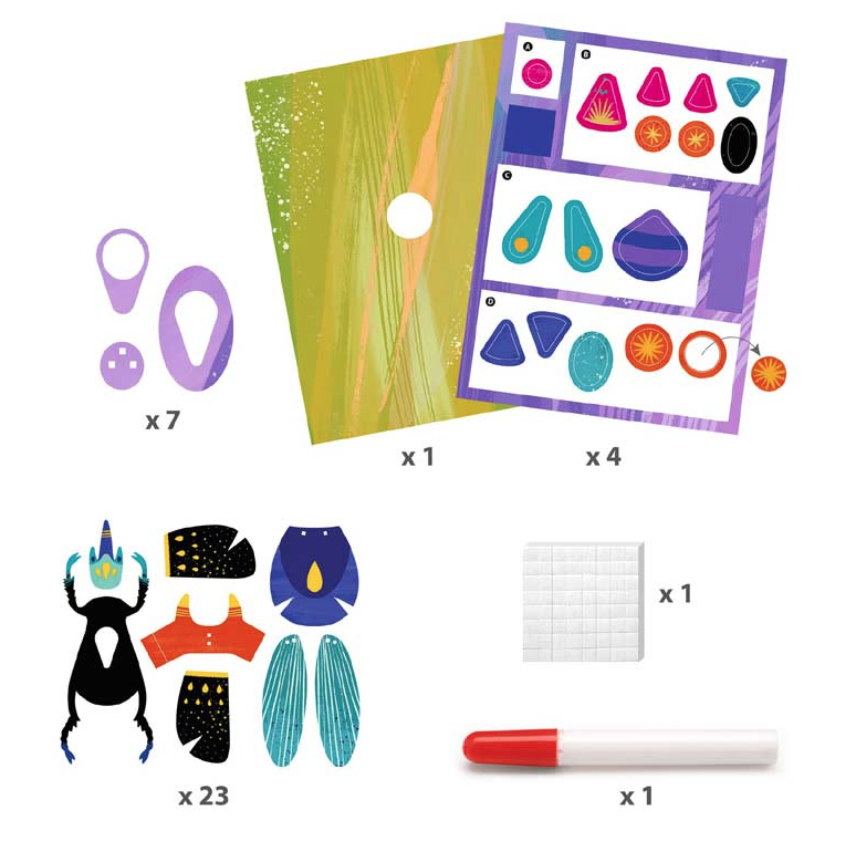 Kit creativ  - Paper Bugs | Djeco - 2 | YEO