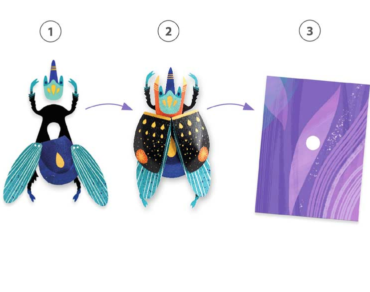 Kit creativ - Paper Bugs | Djeco - 3 | YEO