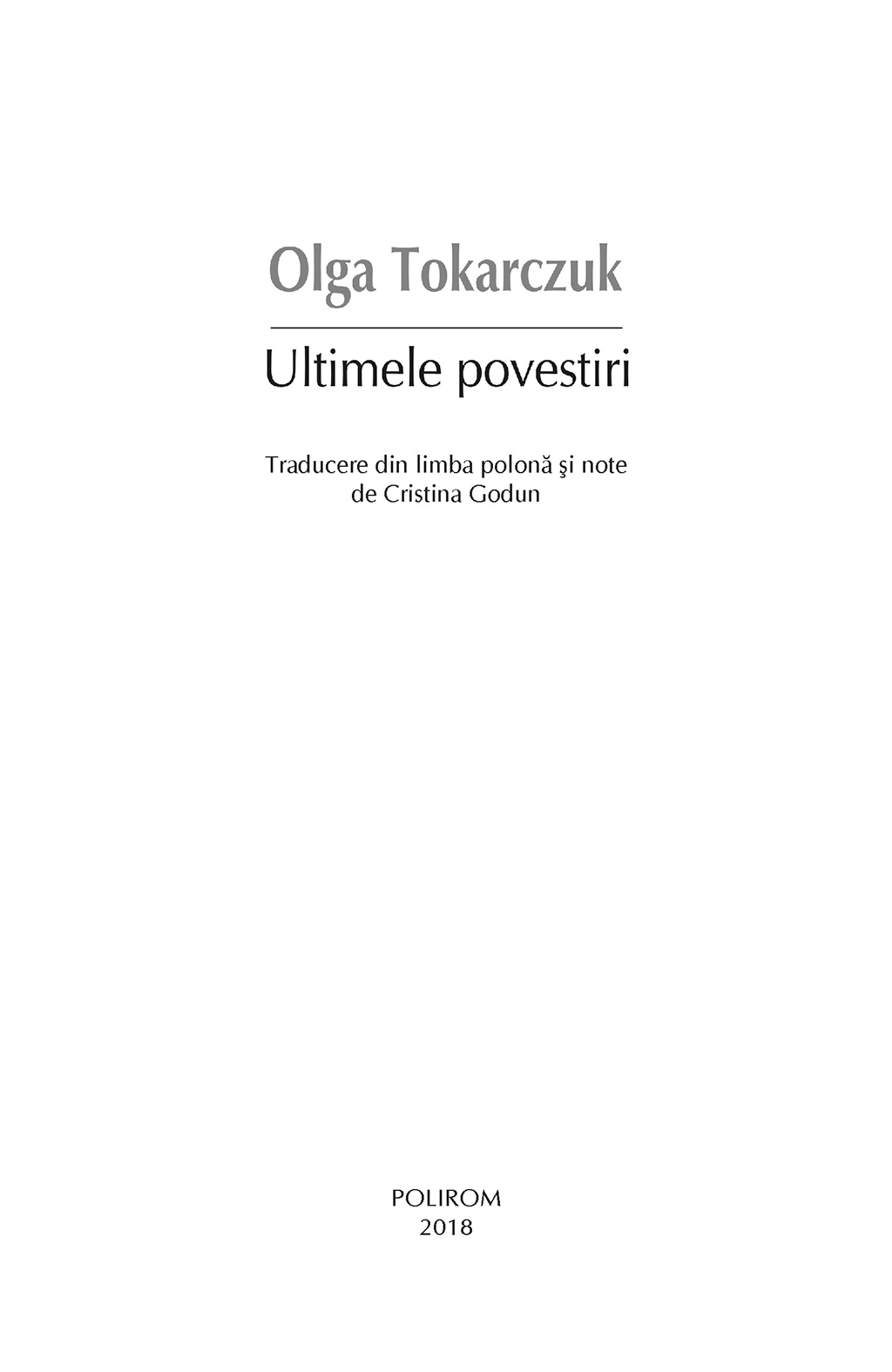 Ultimele povestiri | Olga Tokarczuk - 4 | YEO