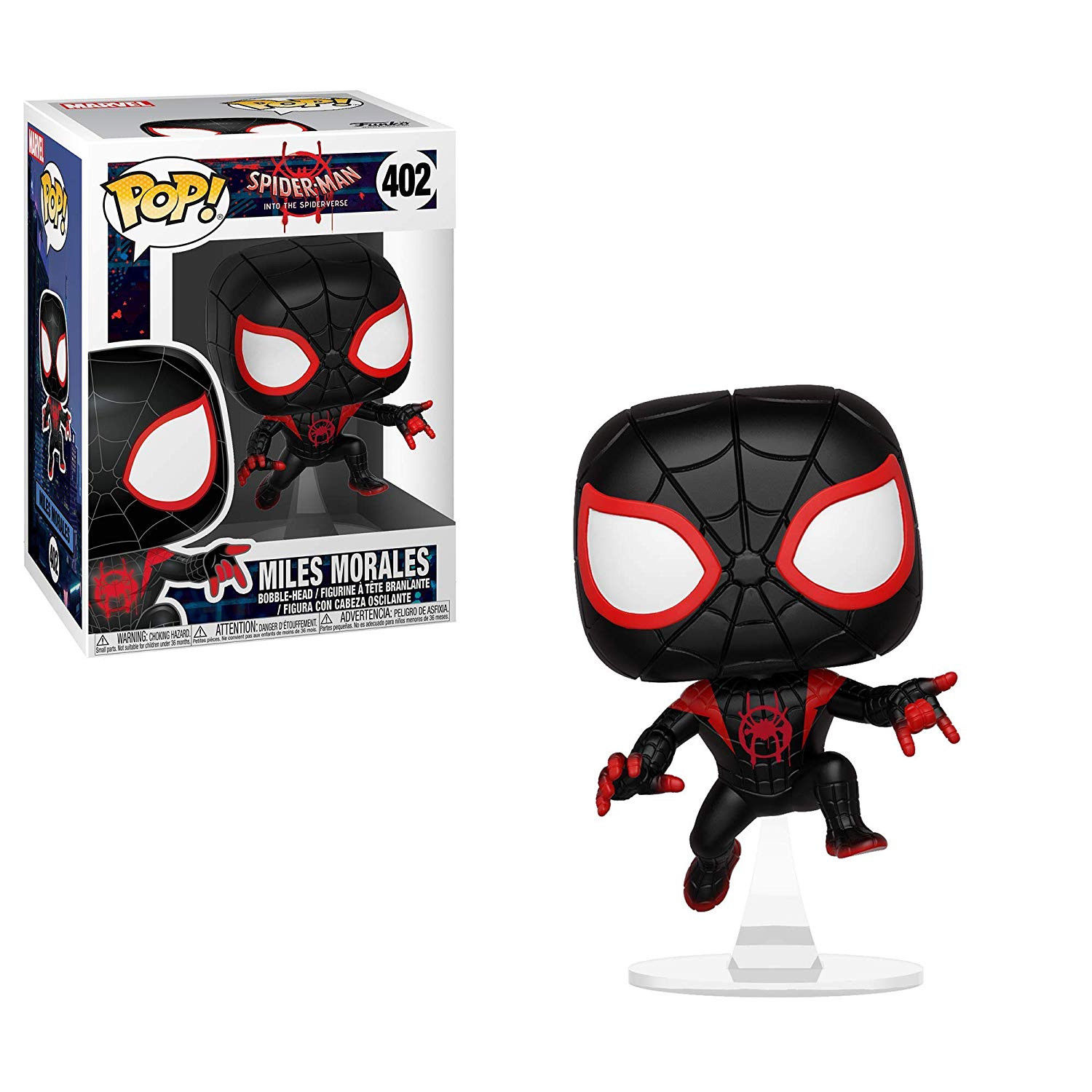 Figurina - Funko pop! Bobble: Marvel: Spider-Man Animated: Spider-Man: Miles Morales | FunKo