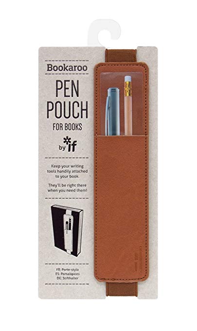 Semn de carte - Bookaroo Pen Pouch Brown | If (That Company Called) image3