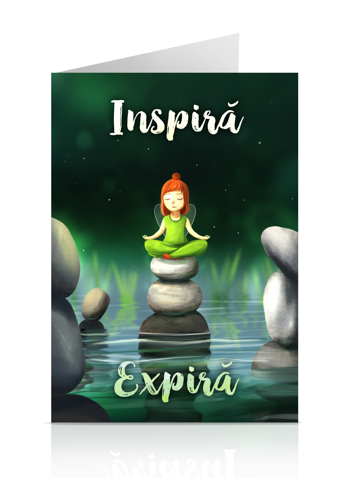 Felicitare - Inspira, expira | Anda Ansheen