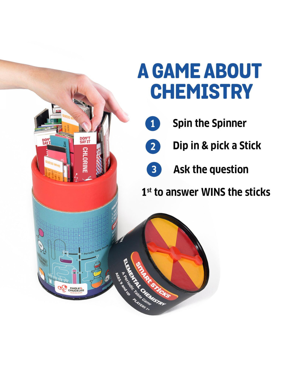 Joc Smart Sticks - Tabelul periodic al elementelor | Chalk & Chuckles - 2
