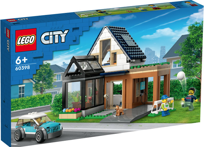 LEGO City - Casa familiei si masina electrica [60398] | LEGO