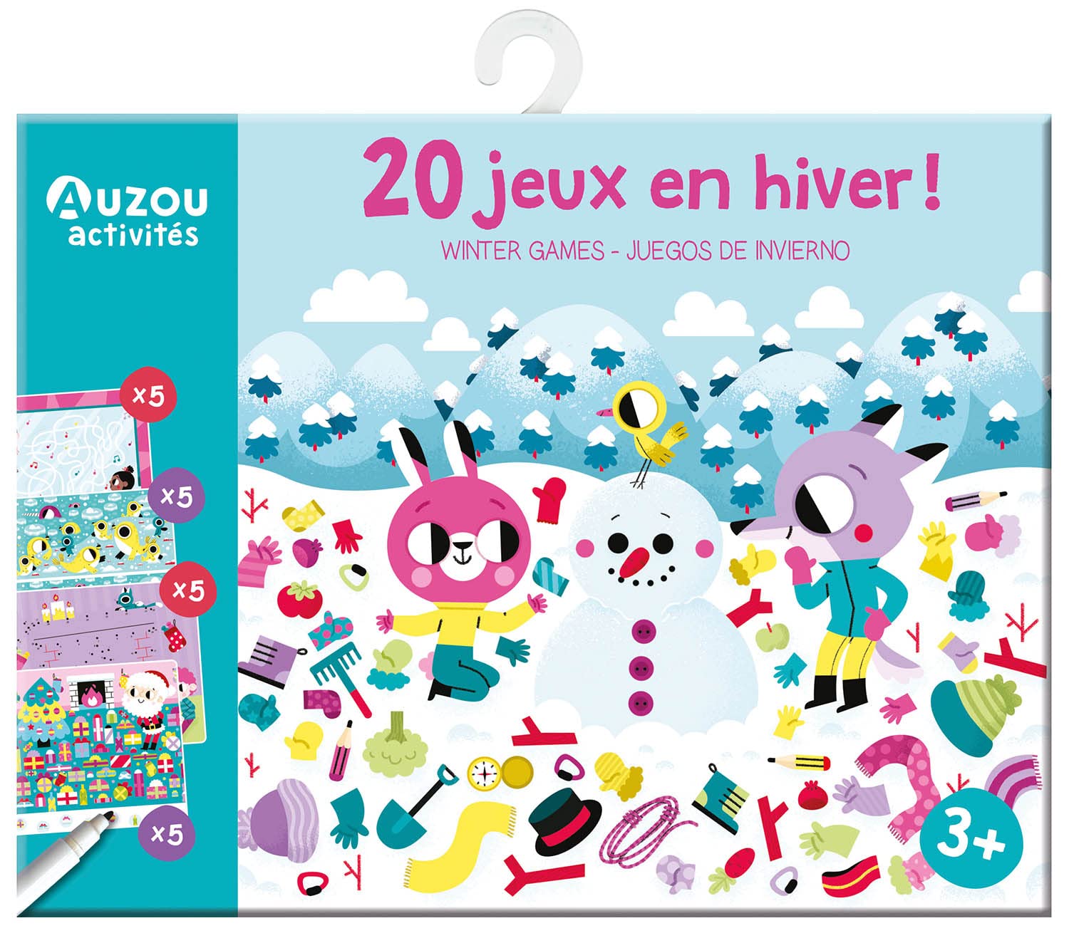 Set 20 de mini jocuri - Tema iarna | Auzou - 2