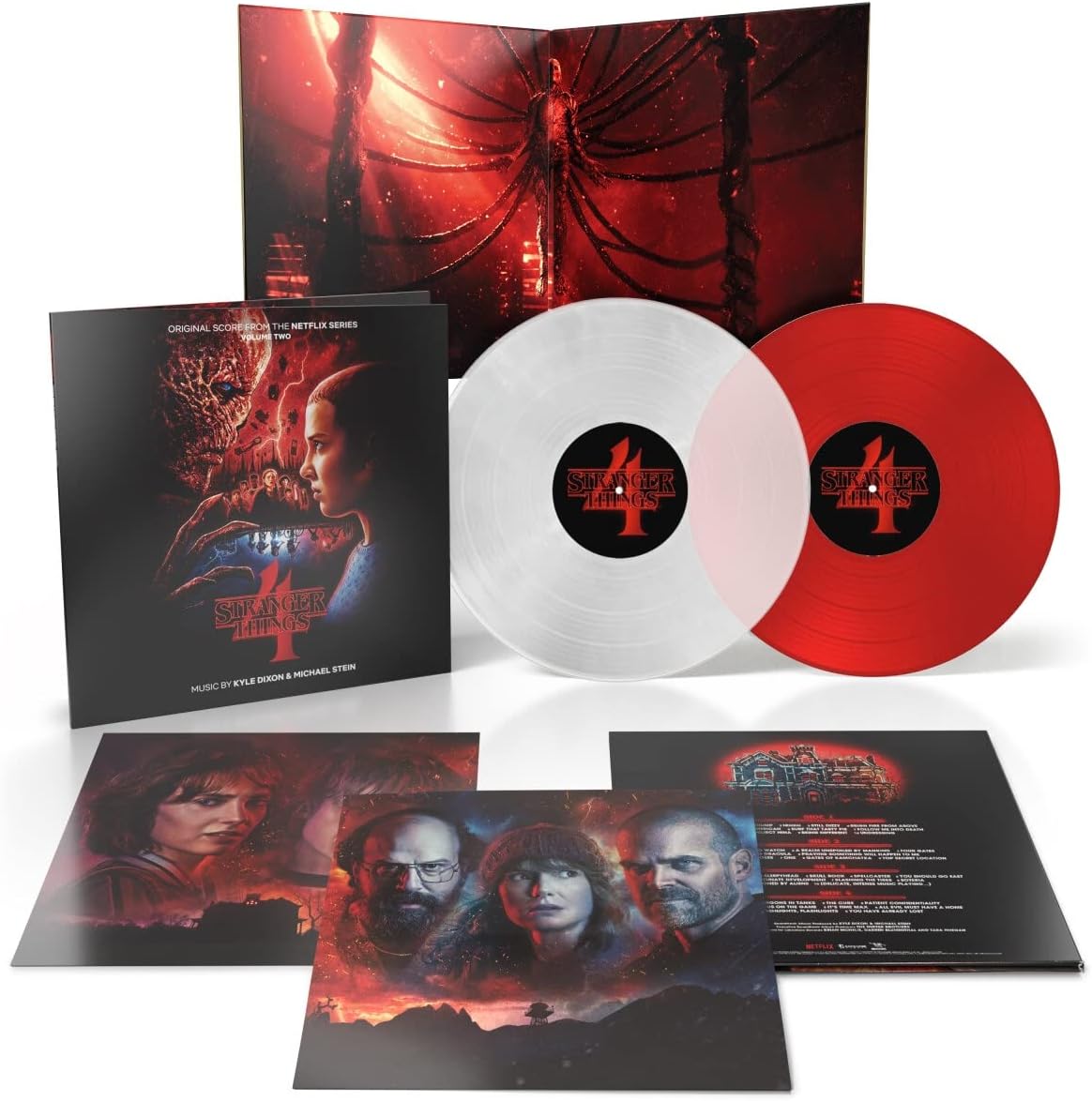 Stranger Things 4: Volume Two (Transparent Red/Clear Vinyl) | Kyle Dixon, Michael Stein