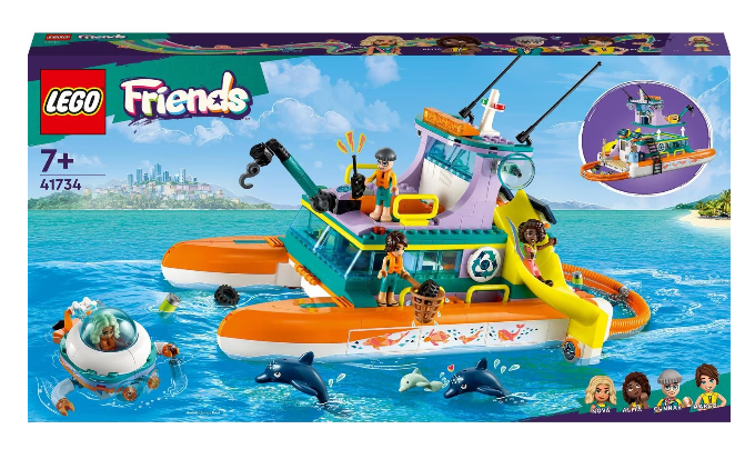 LEGO Friends - Barca de salvare pe mare [41734] | LEGO - 4 | YEO