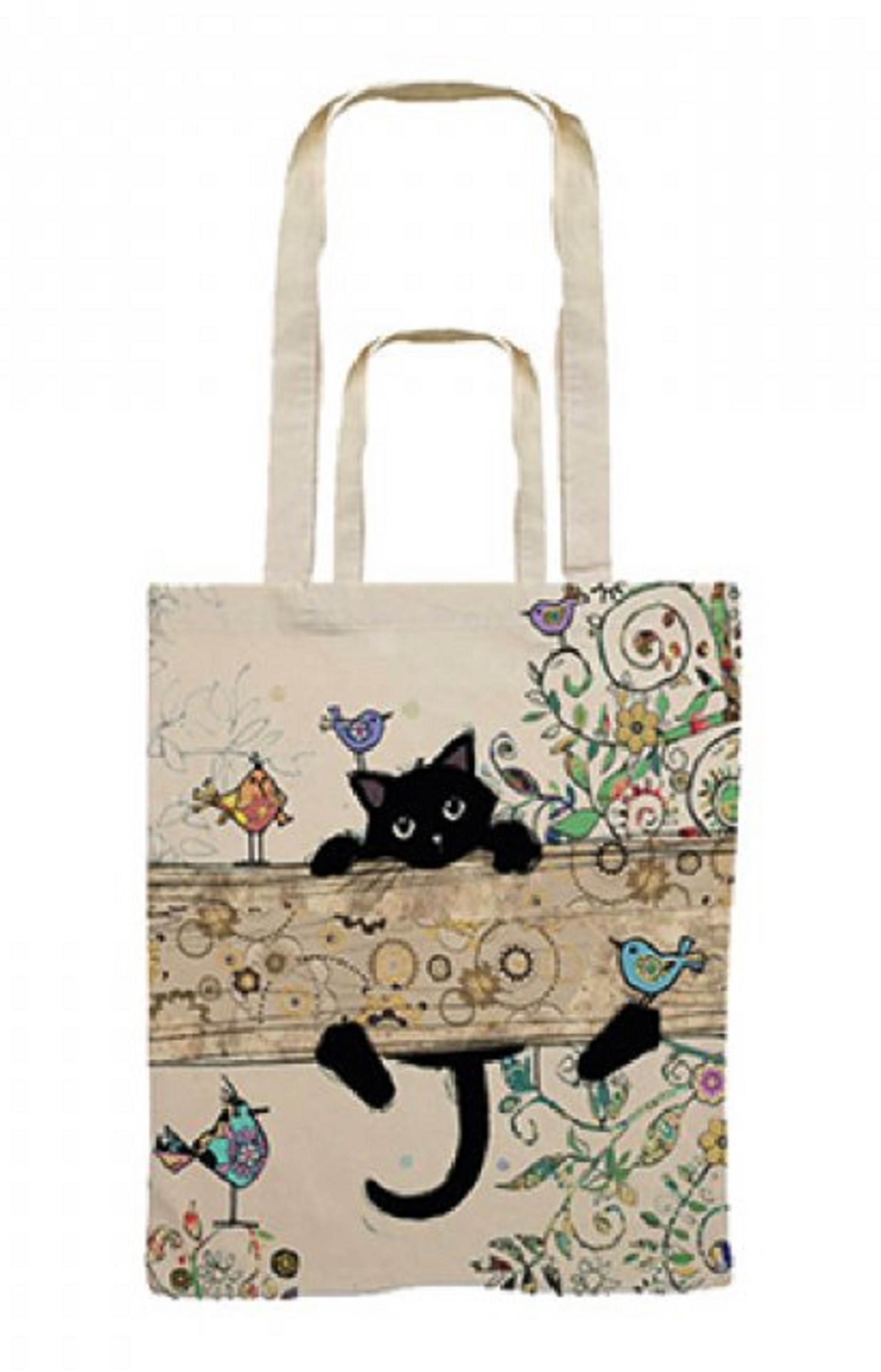 Tote bag - Bug Art - Chaton Branche | Kiub