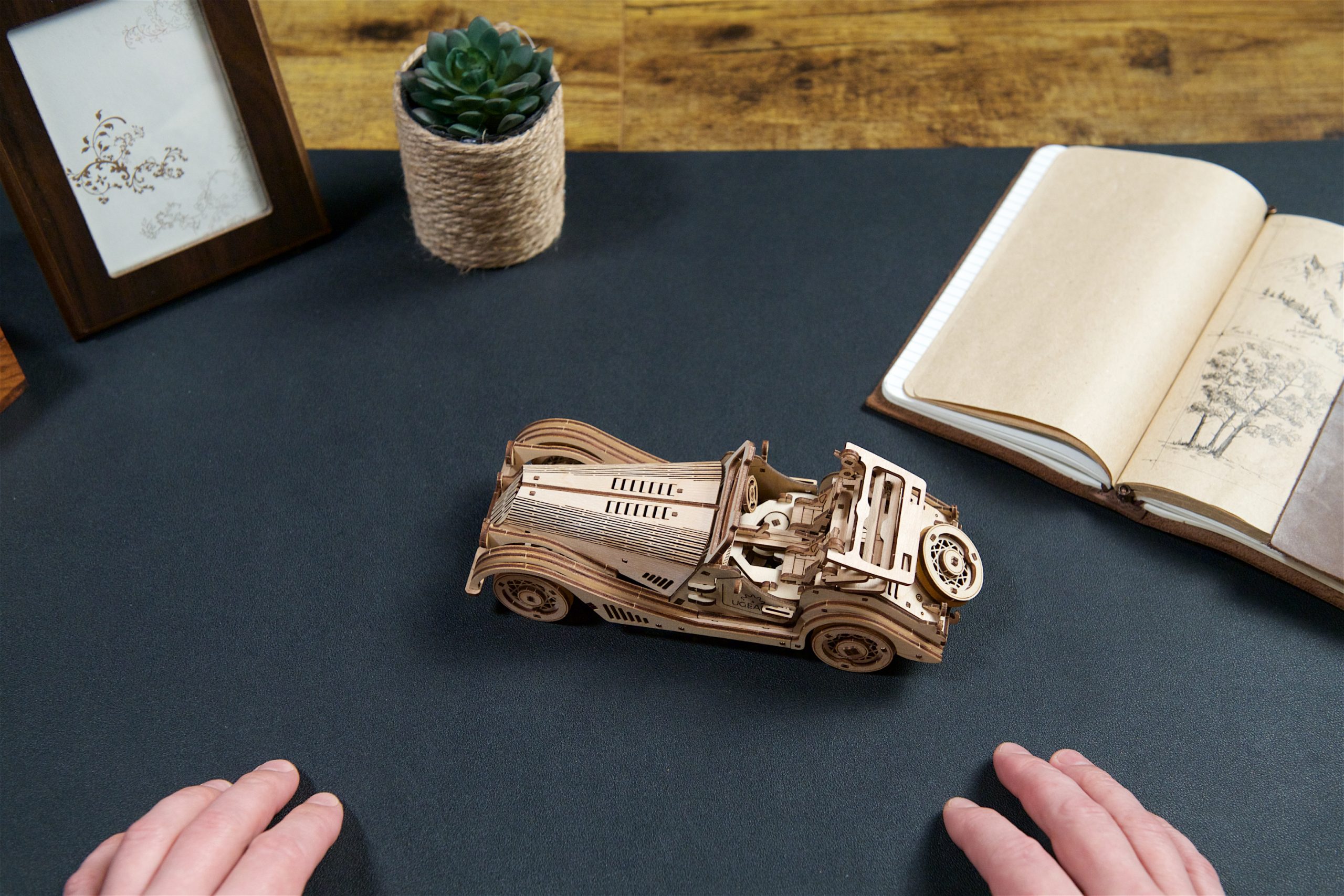 Puzzle mecanic - Sports Car Rapid Mouse | Ugears - 7